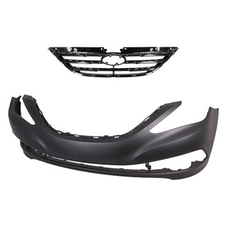Sherman® - 2-Piece (Front Bumper Cover, Grille) (CAPA Certified)