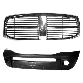 Sherman® - 2-Piece (Front Bumper Cover, Grille) (Value Line)