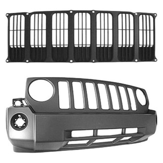Sherman® - 2-Piece (Front Bumper Cover, Grille) (Value Line)