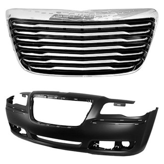 Sherman® - 2-Piece (Front Bumper Cover, Grille) (Value Line)