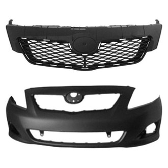 Sherman® - 2-Piece (Front Bumper Cover, Grille) (CAPA Certified)
