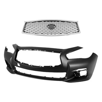 Sherman® - 2-Piece (Front Bumper Cover, Grille) (CAPA Certified)