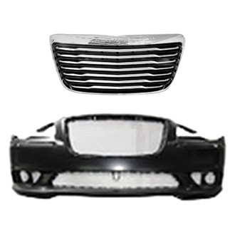 Sherman® - 2-Piece (Front Bumper Cover, Grille) (Value Line)