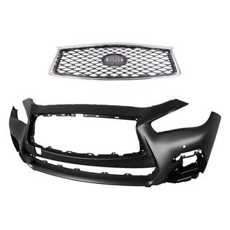 Sherman® - 2-Piece (Front Bumper Cover, Grille) (CAPA Certified)