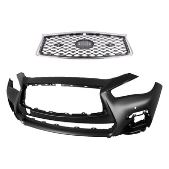 Sherman® - 2-Piece (Front Bumper Cover, Grille) (CAPA Certified)