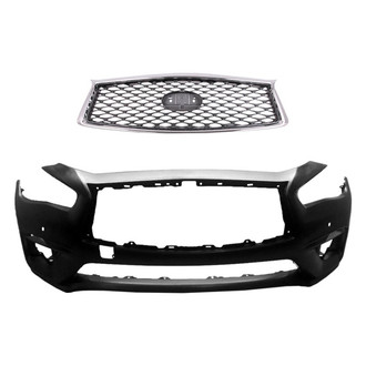 Sherman® - 2-Piece (Front Bumper Cover, Grille) (CAPA Certified)
