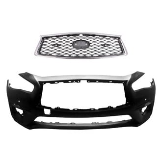 Sherman® - 2-Piece (Front Bumper Cover, Grille) (CAPA Certified)
