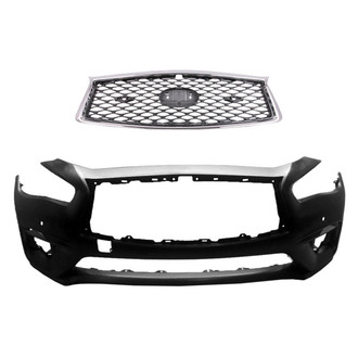 Sherman® - 2-Piece (Front Bumper Cover, Grille) (CAPA Certified)