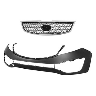 Sherman® - 2-Piece (Front Bumper Cover, Grille) (CAPA Certified)