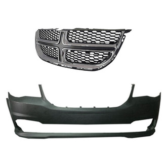 Sherman® - 2-Piece (Front Bumper Cover, Grille) (Value Line)
