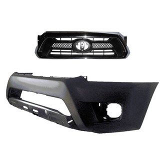 Sherman® - 2-Piece (Front Bumper Cover, Grille) (CAPA Certified)