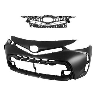 Sherman® - 2-Piece (Front Bumper Cover, Grille) (CAPA Certified)