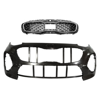 Sherman® - 2-Piece (Front Bumper Cover, Grille) (CAPA Certified)