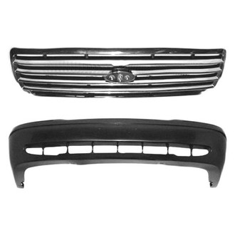 Sherman® - 2-Piece (Front Bumper Cover, Grille) (Value Line)