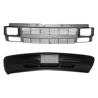 Sherman® BNDL-231930 - 2-Piece (Front Bumper Cover, Grille) (Value Line)