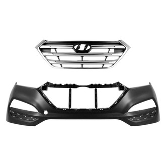 Sherman® - 2-Piece (Front Bumper Cover, Grille) (Value Line)
