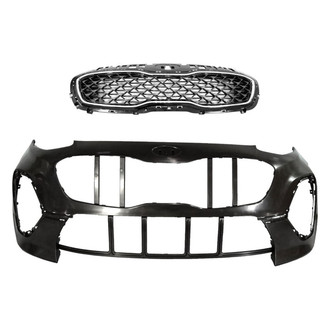 Sherman® - 2-Piece (Front Bumper Cover, Grille) (Value Line)