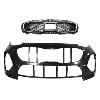 Sherman® - 2-Piece (Front Bumper Cover, Grille) (Value Line)