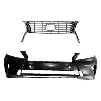 Sherman® BNDL-233300 - 2-Piece (Front Bumper Cover, Grille) (Value Line)