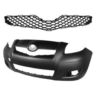Sherman® BNDL-233616 - 2-Piece (Front Bumper Cover, Grille) (Value Line)
