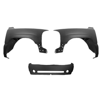 Sherman® - 3-Piece (Front Bumper Cover, Driver and Passenger Side Fender) (Value Line)