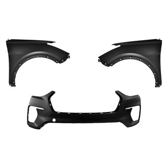 Sherman® - 3-Piece (Front Bumper Cover, Driver and Passenger Side Fender)