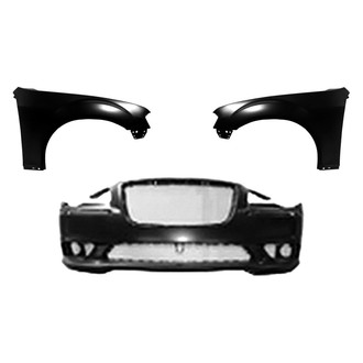 Sherman® - 3-Piece (Front Bumper Cover, Driver and Passenger Side Fender) (Value Line)