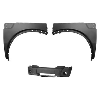 Sherman® - 3-Piece (Front Bumper Cover, Driver and Passenger Side Fender) (Value Line)