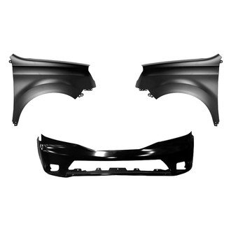 Sherman® - 3-Piece (Front Bumper Cover, Driver and Passenger Side Fender) (Value Line)