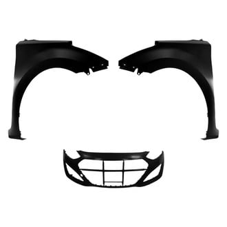 Sherman® - 3-Piece (Front Bumper Cover, Driver and Passenger Side Fender) (Value Line)