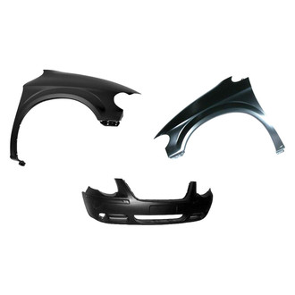 Sherman® - 3-Piece (Front Bumper Cover, Driver and Passenger Side Fender) (Value Line)