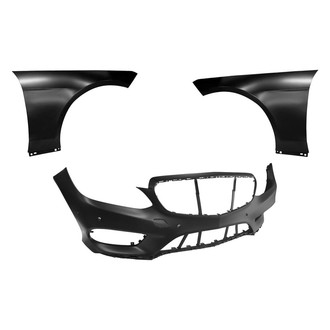 Sherman® - 3-Piece (Front Bumper Cover, Driver and Passenger Side Fender) (Value Line)