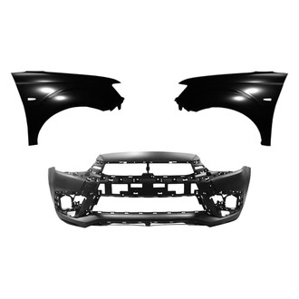 Sherman® - 3-Piece (Front Bumper Cover, Driver and Passenger Side Fender) (Value Line)