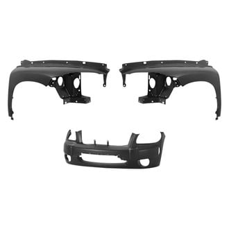 Sherman® BNDL-242191 - 3-Piece (Front Bumper Cover, Driver and Passenger Side Fender) (Value Line)