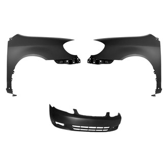 Sherman® BNDL-242235 - 3-Piece (Front Bumper Cover, Driver and Passenger Side Fender) (Value Line)