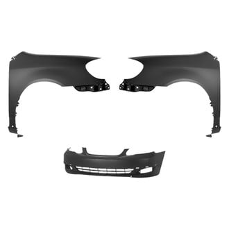 Sherman® BNDL-242237 - 3-Piece (Front Bumper Cover, Driver and Passenger Side Fender) (Value Line)