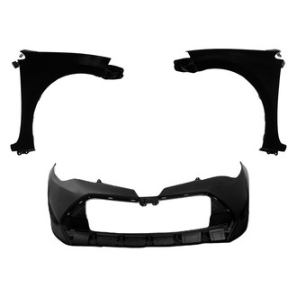 Sherman® - 3-Piece (Front Bumper Cover, Driver and Passenger Side Fender)