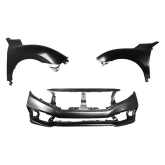 Sherman® - 3-Piece (Front Bumper Cover, Driver and Passenger Side Fender) (Value Line)