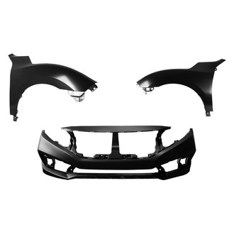 Sherman® - 3-Piece (Front Bumper Cover, Driver and Passenger Side Fender) (Value Line)