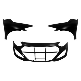 Sherman® - 3-Piece (Front Bumper Cover, Driver and Passenger Side Fender) (Value Line)