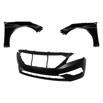 Sherman® - 3-Piece (Front Bumper Cover, Driver and Passenger Side Fender) (Value Line)
