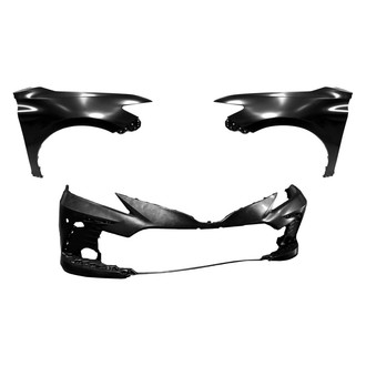 Sherman® - 3-Piece (Front Bumper Cover, Driver and Passenger Side Fender) (Value Line)