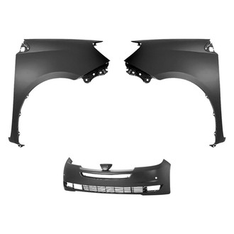 Sherman® - 3-Piece (Front Bumper Cover, Driver and Passenger Side Fender) (CAPA Certified)