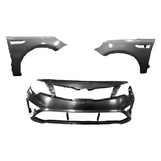 Sherman® - 3-Piece (Front Bumper Cover, Driver and Passenger Side Fender) (CAPA Certified)
