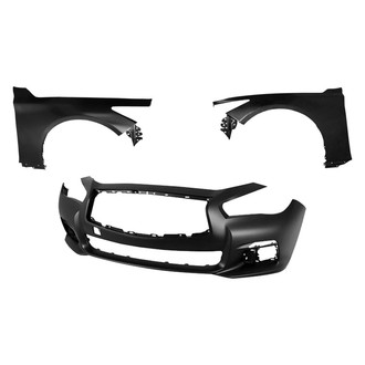 Sherman® - 3-Piece (Front Bumper Cover, Driver and Passenger Side Fender) (CAPA Certified)