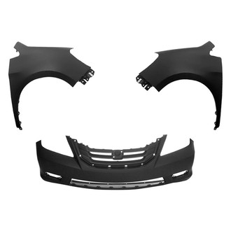 Sherman® - 3-Piece (Front Bumper Cover, Driver and Passenger Side Fender) (CAPA Certified)