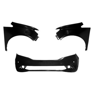 Sherman® - 3-Piece (Front Bumper Cover, Driver and Passenger Side Fender) (CAPA Certified)