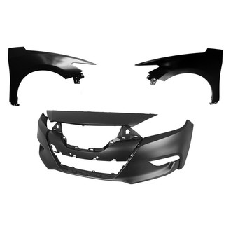 Sherman® - 3-Piece (Front Bumper Cover, Driver and Passenger Side Fender) (CAPA Certified)