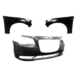 Sherman® - 3-Piece (Front Bumper Cover, Driver and Passenger Side Fender) (CAPA Certified)