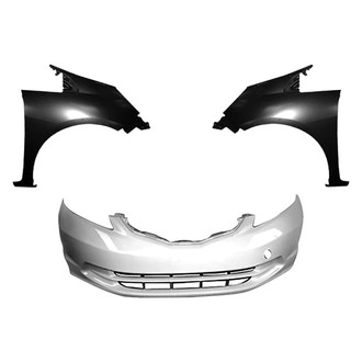Sherman® BNDL-242425 - 3-Piece (Front Bumper Cover, Driver and Passenger Side Fender) (CAPA Certified)